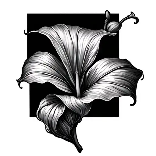 Peace Lily tattoo design idea
