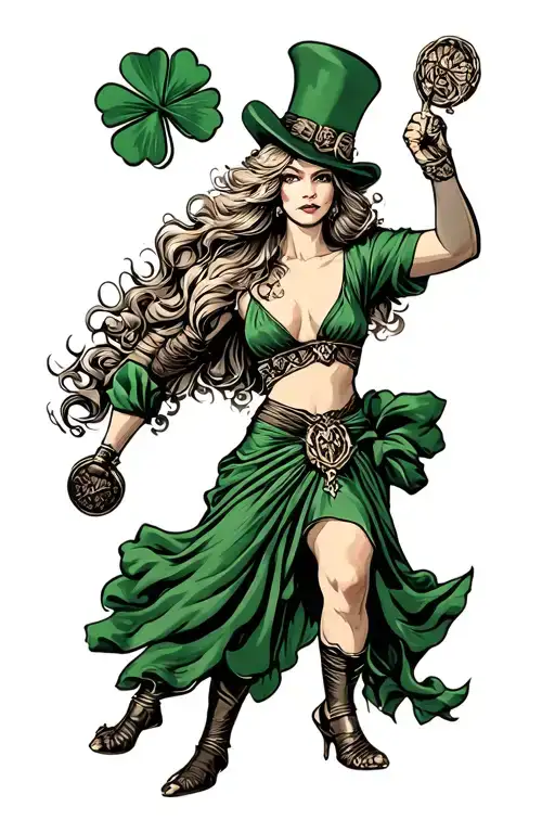 noter dame fighting Irish tattoo design idea