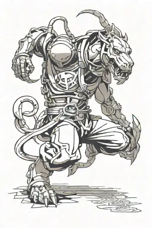 full metal alchemist tattoo design idea