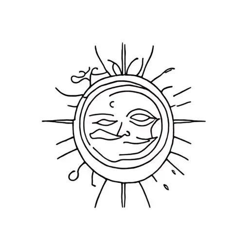 Reggaeton, Latin, Soleil, Mer, Porto Ricain tattoo design idea