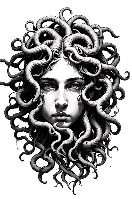 medusa greek mythology tattoo design idea