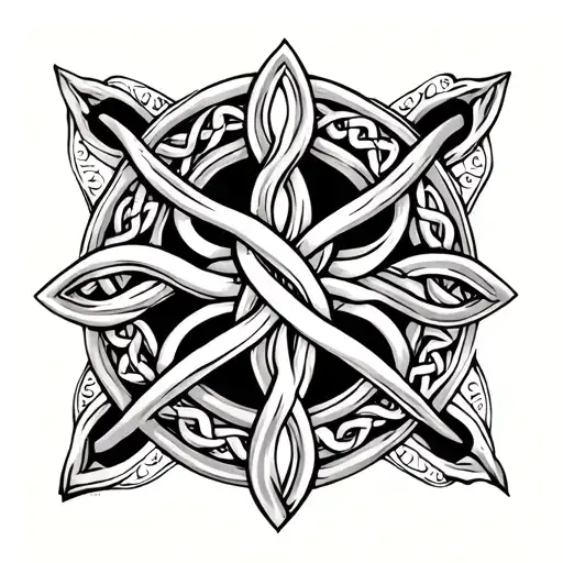 Celtic Motherhood Knot tattoo design idea