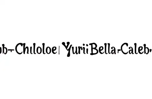"Sab•Chloe•Yuri•Bella•Caleb" tattoo design idea