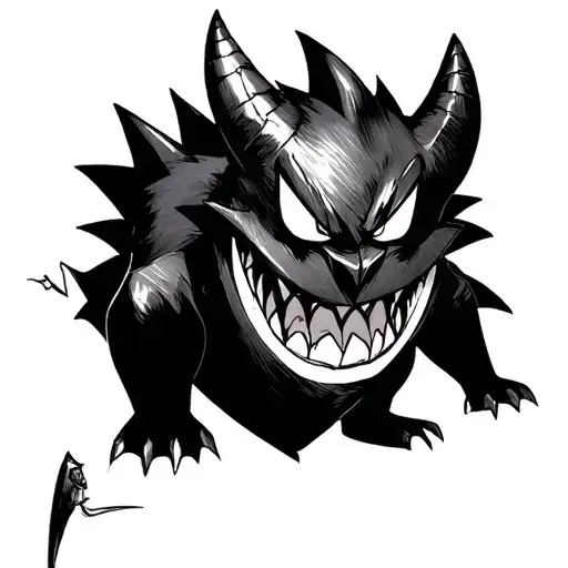 gengar pokemon gengar tattoo tattoo design idea