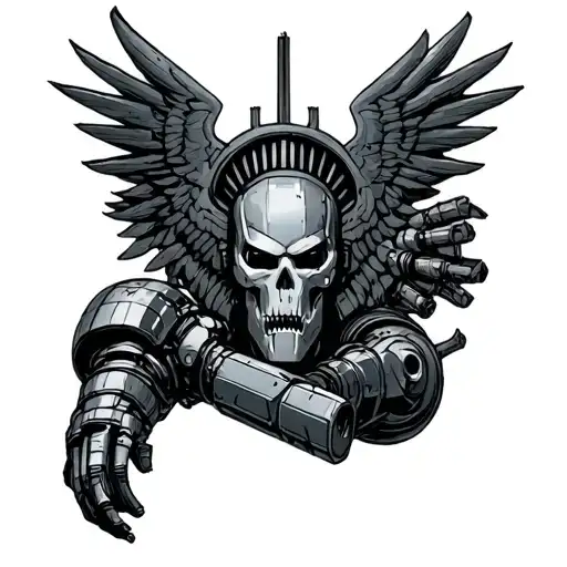 liberty prime fallout brotherhood of steel tattoo design idea