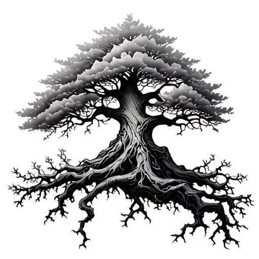 A Poison Tree Of Life tattoo design idea