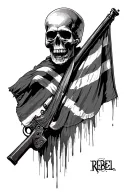 Rebel Flag tattoo design idea
