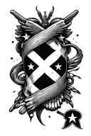 Rebel Flag tattoo design idea