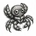 cartoon jumping spider tattoo design idea