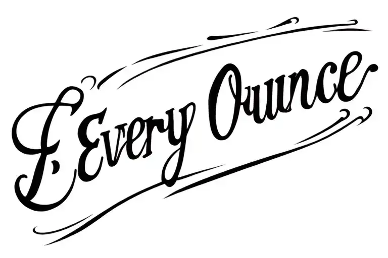 "Every Ounce" Campervan tattoo design idea