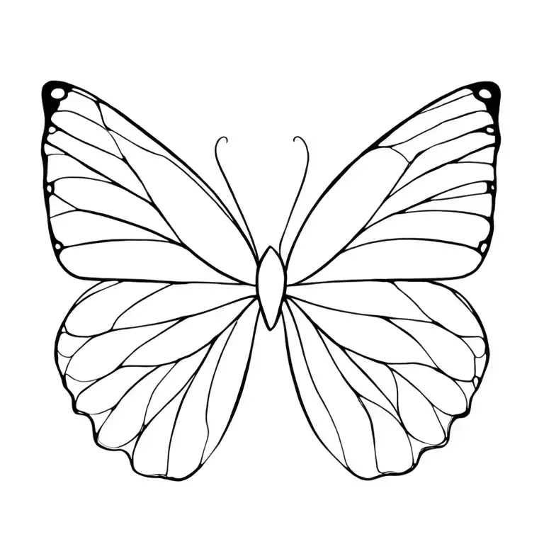 hope butterfly tattoo design idea