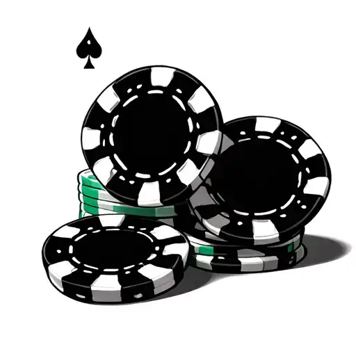 Poker Chip tattoo design idea