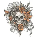 HOLD ON PAIN ENDS tattoo design idea