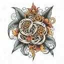 HOLD ON PAIN ENDS tattoo design idea