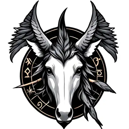 Zodiac sagittarius zodiac sign tattoo design idea