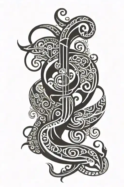 Polynesian libra zodiac tatto tattoo design idea