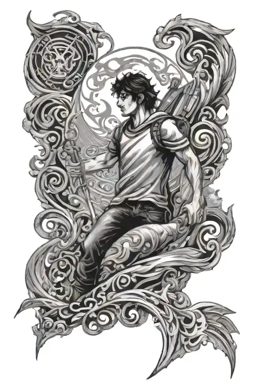 percy Jackson tattoo design idea
