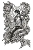 percy Jackson tattoo design idea
