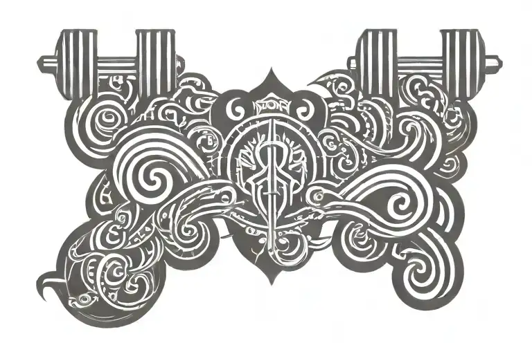 Military infantry tattoo design idea