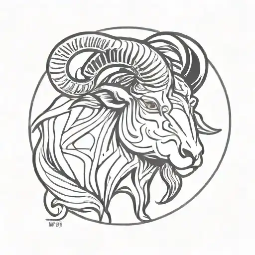 Aries Taurus tattoo design idea