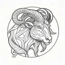 Aries Taurus tattoo design idea