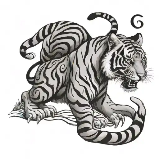 tiger zodiac sign cancer 69 tattoo design idea