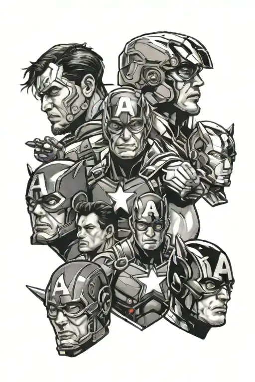 avengers tattoo design idea