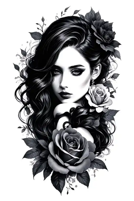Dark Romance tattoo design idea