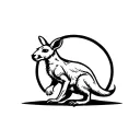 boxing kangaroo tattoo design idea