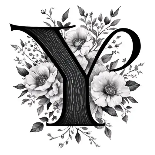 2 parents passing away leaving kids initials Y tattoo design idea