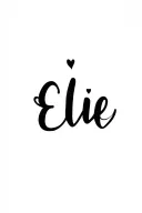 "Ellie" heart shape tattoo design idea