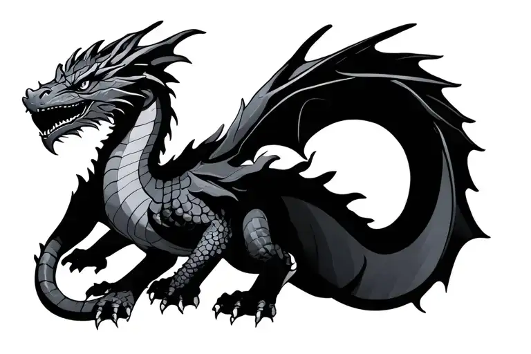 Search Dragon tattoo design idea