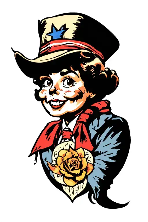 Films 90 Cartoon Stile tattoo design idea