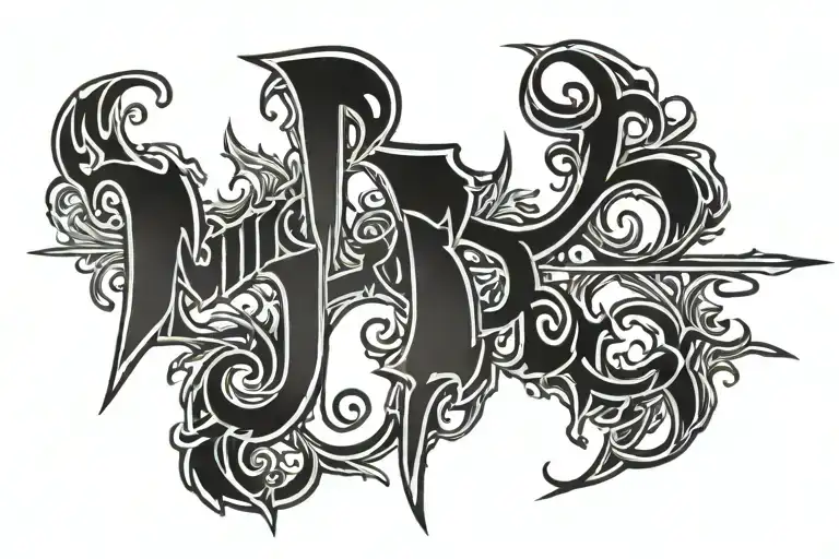 the words village boy in old english font  tattoo design idea