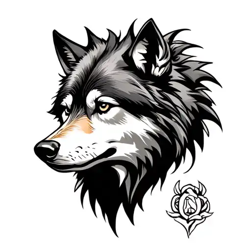 traditional wolf tattoo design tattoo design idea