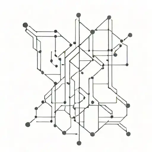 matrix code flowing tattoo design idea