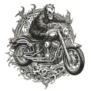 ghost rider tattoo design idea