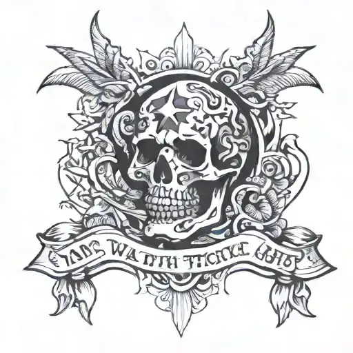 mental psychosis and war without victory tattoo design idea