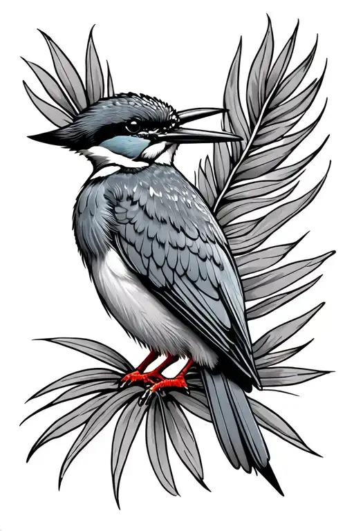 Kingfisher Ugandan tattoo design idea
