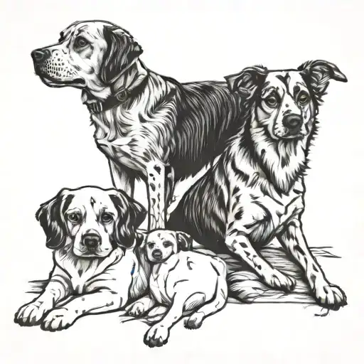 memorialize my dogs tattoo design idea
