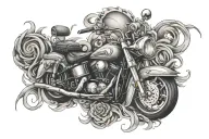 Driven by purpose, fueled by persistance  tattoo design idea