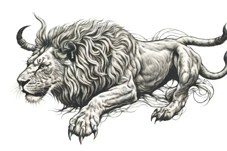 Lion claw tattoo design idea