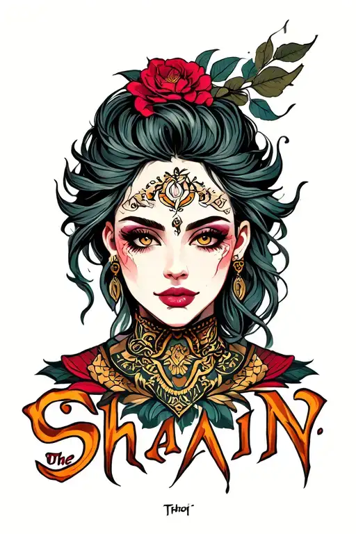 "The 'Shain" Name Tamtoo tattoo design idea