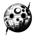 deathstar, Luke tattoo design idea