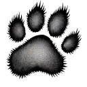pet memorial tattoo with my dog's paw print, but small/minimalistic that is also manly enough for my boyfriend to get ma tattoo design idea