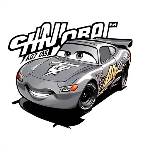 lightning McQueen 95 tattoo design idea