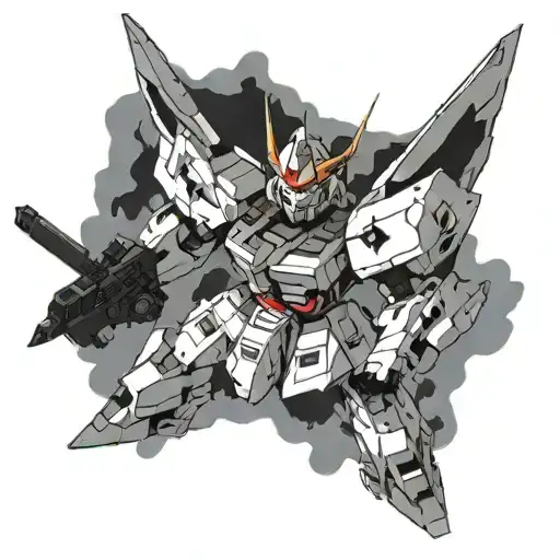 Gundam tattoo design idea