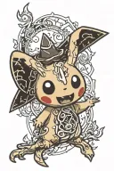 mimikyu tattoo design idea