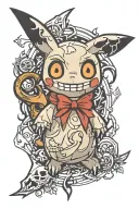 mimikyu tattoo design idea