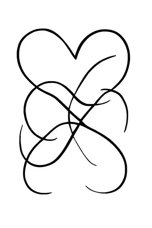 nature and mother love infinity sign tattoo design idea